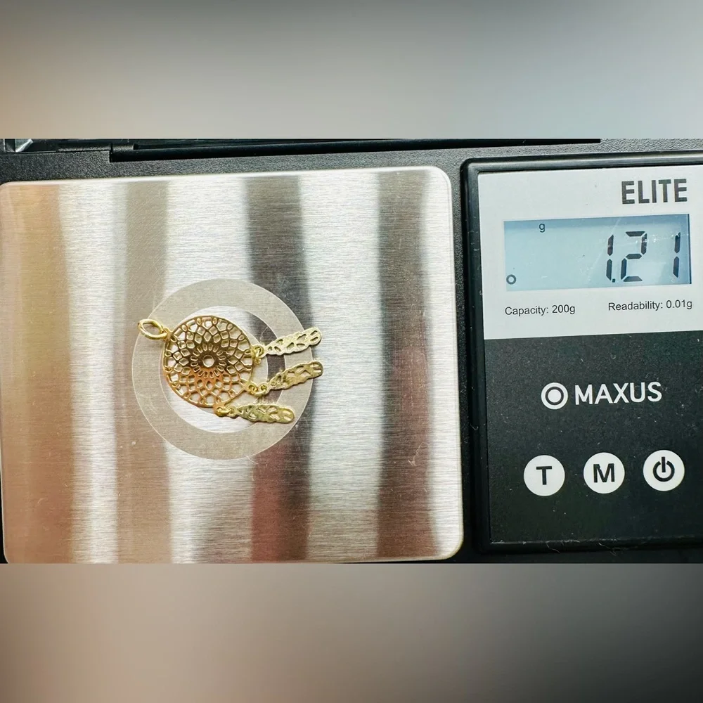 Dream Catcher Pendant. 💛 Real 18(18k) Karat Solid Gold Jewelry - Picture 10 of 10